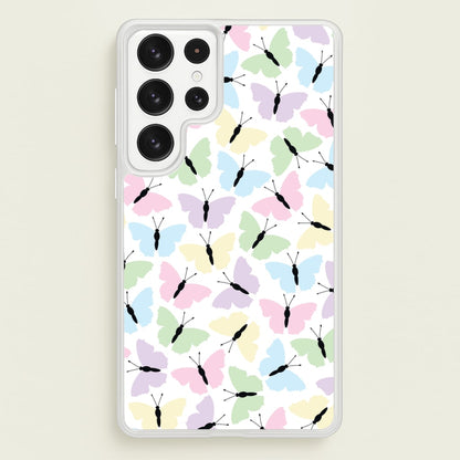 Multi Coloured Butterfly - Butterfly Patterns  - Butterfly Patterns Phone Case for Galaxy S23 Ultra