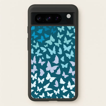Blue Gradient Butterfly - Butterfly Patterns  - Butterfly Patterns Phone Case for Google Pixel 8 Pro