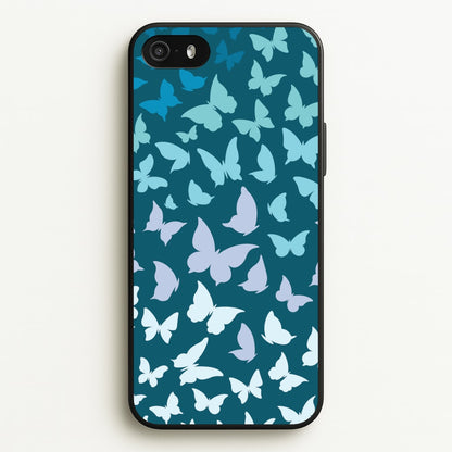 Blue Gradient Butterfly - Butterfly Patterns  - Butterfly Patterns Phone Case for iPhone 5 / 5s / SE 2016