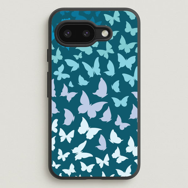 Blue Gradient Butterfly - Butterfly Patterns  - Butterfly Patterns Phone Case for Google Pixel 9a