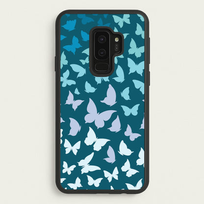 Blue Gradient Butterfly - Butterfly Patterns  - Butterfly Patterns Phone Case for Galaxy S9 Plus