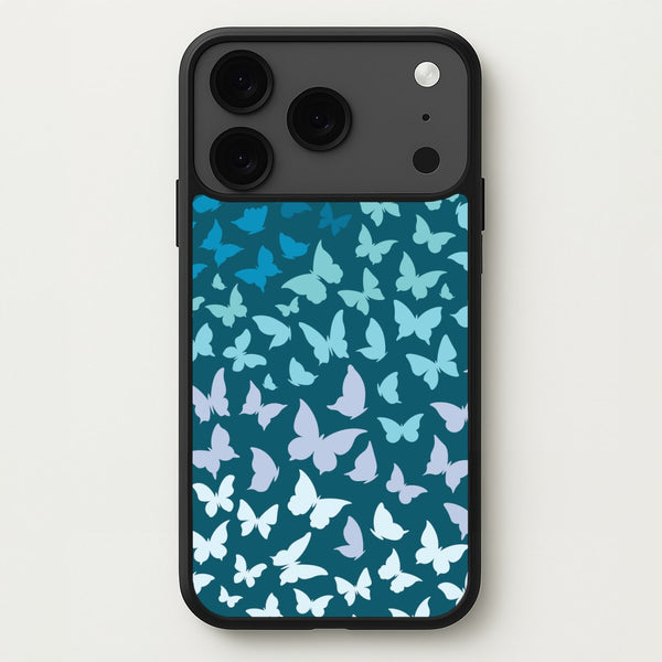 Blue Gradient Butterfly - Butterfly Patterns Phone Case for iPhone 17 Pro Max