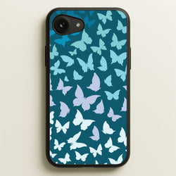 Blue Gradient Butterfly - Butterfly Patterns  - Butterfly Patterns Phone Case for iPhone 16e