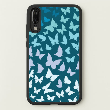 Blue Gradient Butterfly - Butterfly Patterns  - Butterfly Patterns Phone Case for Huawei P20