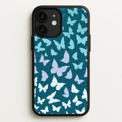Blue Gradient Butterfly - Butterfly Patterns  - Butterfly Patterns Phone Case for iPhone 11