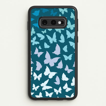 Blue Gradient Butterfly - Butterfly Patterns  - Butterfly Patterns Phone Case for Galaxy S10e