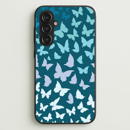 Blue Gradient Butterfly - Butterfly Patterns  - Butterfly Patterns Phone Case for Galaxy S23FE