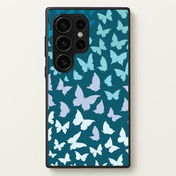 Blue Gradient Butterfly - Butterfly Patterns  - Butterfly Patterns Phone Case for Galaxy S24 Ultra