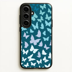 Blue Gradient Butterfly - Butterfly Patterns  - Butterfly Patterns Phone Case for Galaxy A56