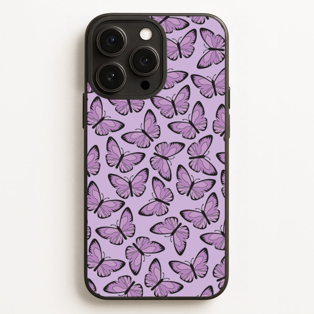 Purple Butterfly - Butterfly Patterns Phone Case