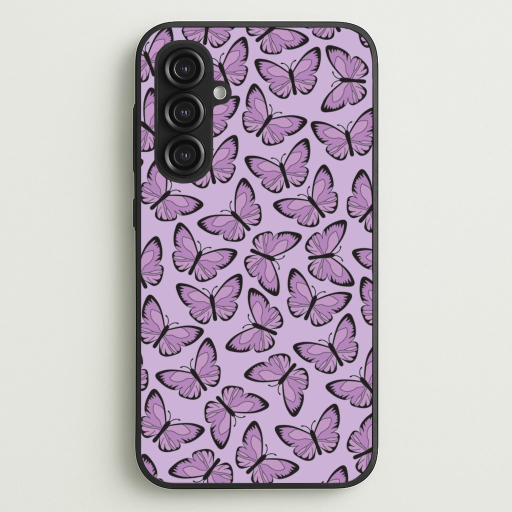 Purple Butterfly - Butterfly Patterns  - Butterfly Patterns Phone Case for Galaxy S23FE