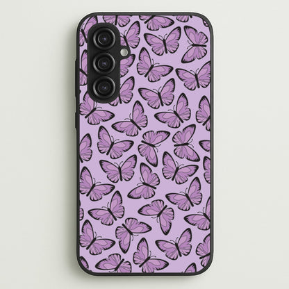 Purple Butterfly - Butterfly Patterns  - Butterfly Patterns Phone Case for Galaxy S23FE