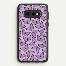 Purple Butterfly - Butterfly Patterns  - Butterfly Patterns Phone Case for Galaxy S10e