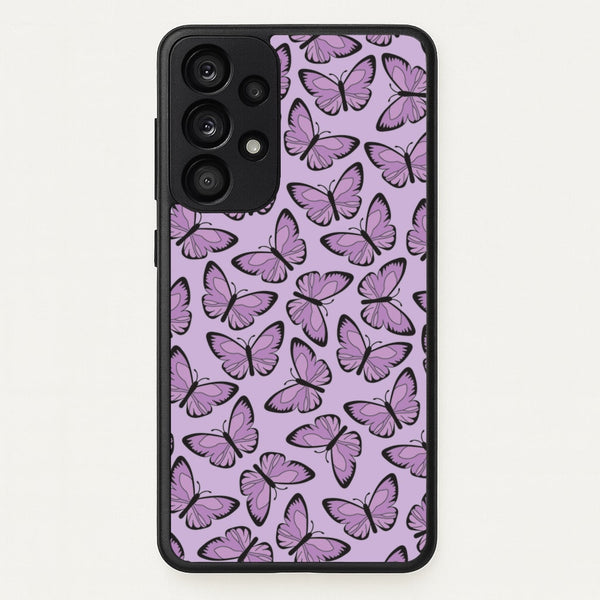 Purple Butterfly - Butterfly Patterns  - Butterfly Patterns Phone Case for Galaxy A33