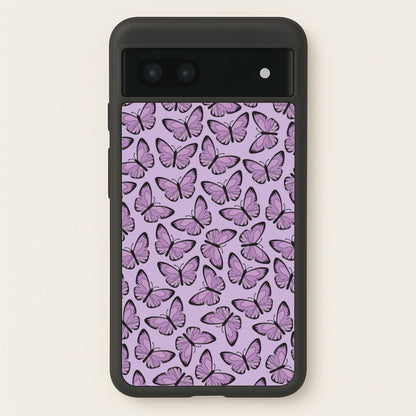 Purple Butterfly - Butterfly Patterns  - Butterfly Patterns Phone Case for Google Pixel 7a