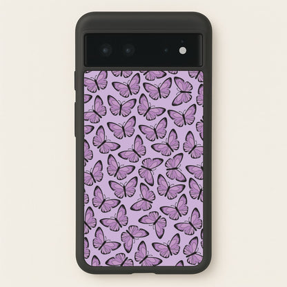 Purple Butterfly - Butterfly Patterns  - Butterfly Patterns Phone Case for Google Pixel 6