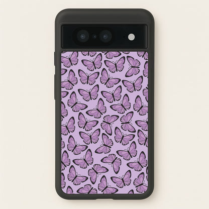 Purple Butterfly - Butterfly Patterns  - Butterfly Patterns Phone Case for Google Pixel 8