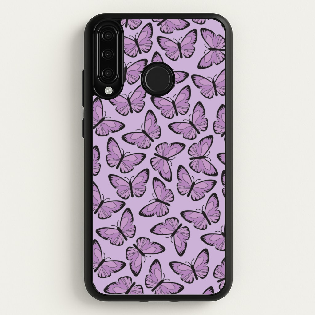 Purple Butterfly - Butterfly Patterns  - Butterfly Patterns Phone Case for Huawei P30 Lite