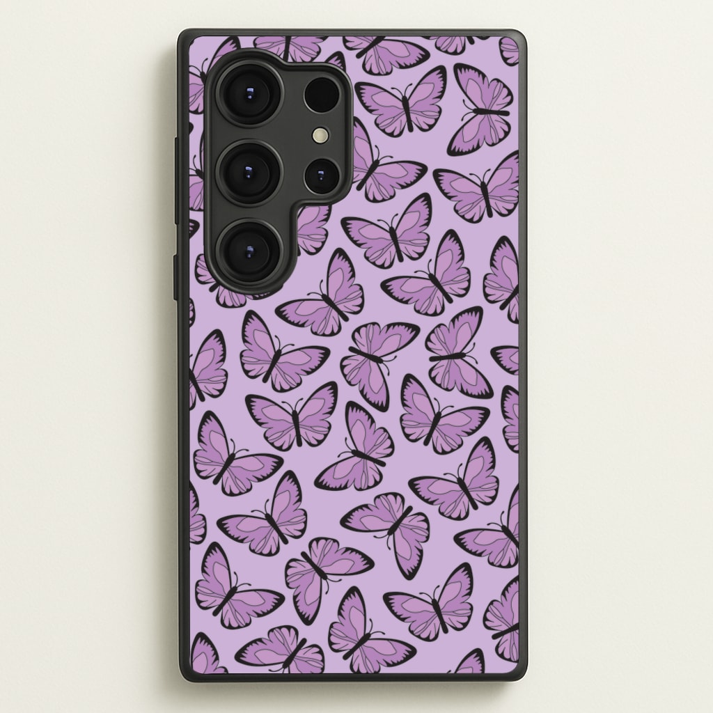 Purple Butterfly - Butterfly Patterns  - Butterfly Patterns Phone Case for Galaxy S25 Ultra