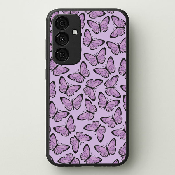 Purple Butterfly - Butterfly Patterns  - Butterfly Patterns Phone Case for Galaxy A35