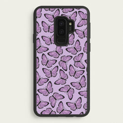 Purple Butterfly - Butterfly Patterns  - Butterfly Patterns Phone Case for Galaxy S9 Plus