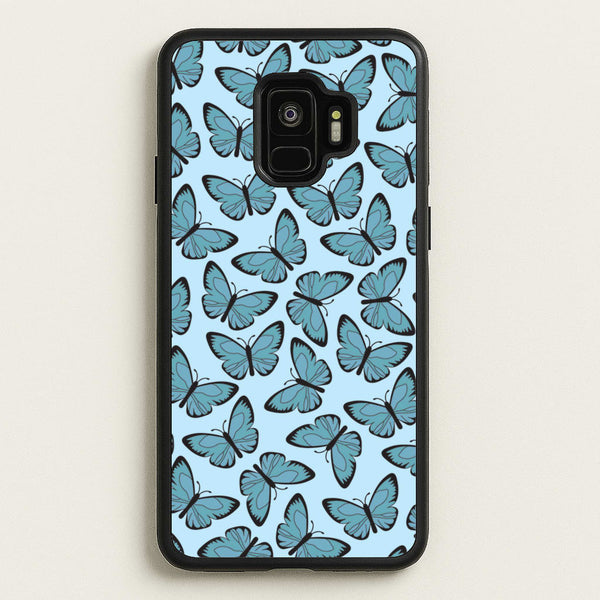Blue Butterfly - Butterfly Patterns  - Butterfly Patterns Phone Case for Galaxy S9