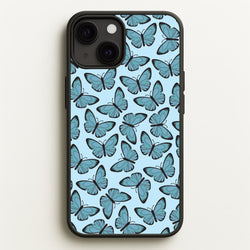 Blue Butterfly - Butterfly Patterns  - Butterfly Patterns Phone Case for iPhone 13