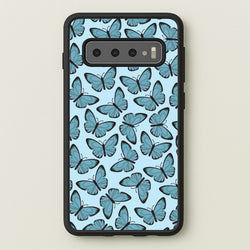 Blue Butterfly - Butterfly Patterns  - Butterfly Patterns Phone Case for Galaxy S10