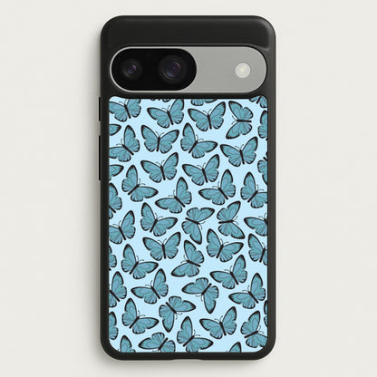 Blue Butterfly - Butterfly Patterns  - Butterfly Patterns Phone Case for Google Pixel 9 / 9 Pro