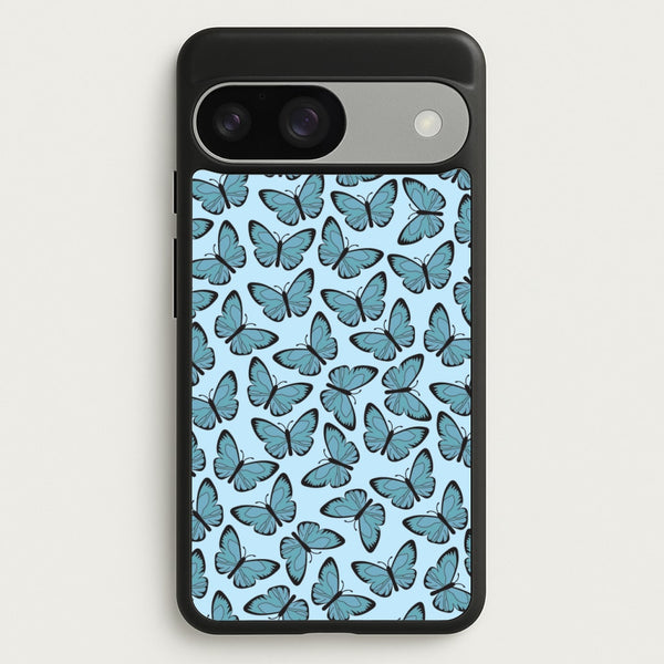 Blue Butterfly - Butterfly Patterns  - Butterfly Patterns Phone Case for Google Pixel 9 / 9 Pro