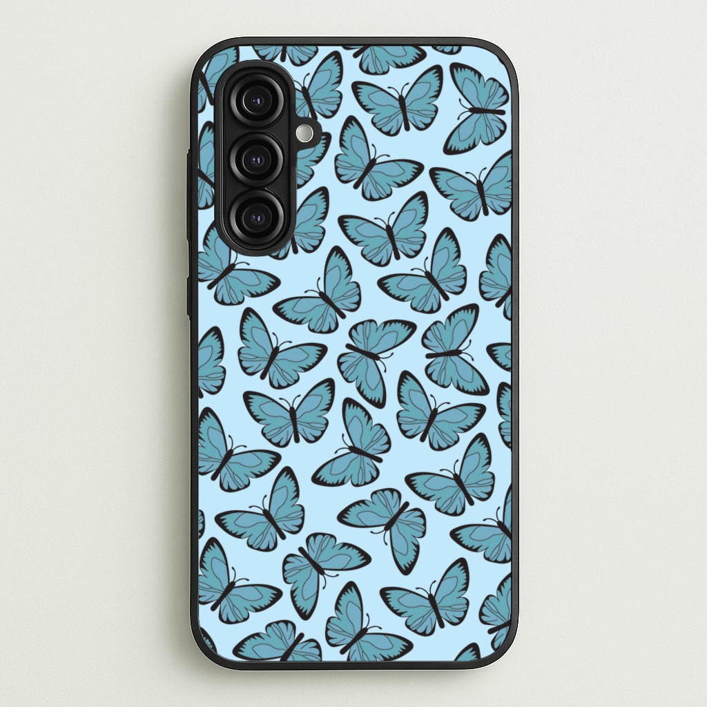 Blue Butterfly - Butterfly Patterns  - Butterfly Patterns Phone Case for Galaxy A16