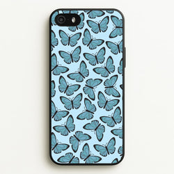 Blue Butterfly - Butterfly Patterns  - Butterfly Patterns Phone Case for iPhone 5 / 5s / SE 2016