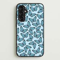 Blue Butterfly - Butterfly Patterns  - Butterfly Patterns Phone Case for Galaxy A14