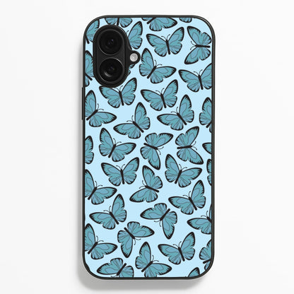 Blue Butterfly - Butterfly Patterns  - Butterfly Patterns Phone Case for iPhone 16 Plus