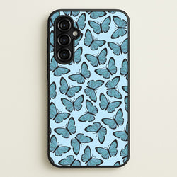 Blue Butterfly - Butterfly Patterns  - Butterfly Patterns Phone Case for Galaxy A54