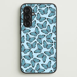 Blue Butterfly - Butterfly Patterns  - Butterfly Patterns Phone Case for Galaxy S23FE