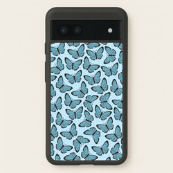 Blue Butterfly - Butterfly Patterns  - Butterfly Patterns Phone Case for Google Pixel 7a