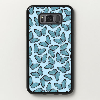 Blue Butterfly - Butterfly Patterns  - Butterfly Patterns Phone Case for Galaxy S8