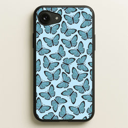 Blue Butterfly - Butterfly Patterns  - Butterfly Patterns Phone Case for iPhone 16e