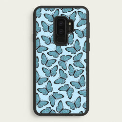 Blue Butterfly - Butterfly Patterns  - Butterfly Patterns Phone Case for Galaxy S9 Plus