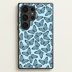 Blue Butterfly - Butterfly Patterns  - Butterfly Patterns Phone Case for Galaxy S25 Ultra