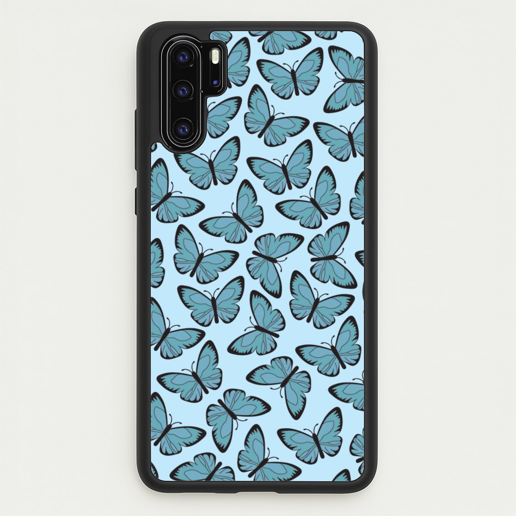Blue Butterfly - Butterfly Patterns  - Butterfly Patterns Phone Case for Huawei P30 Pro