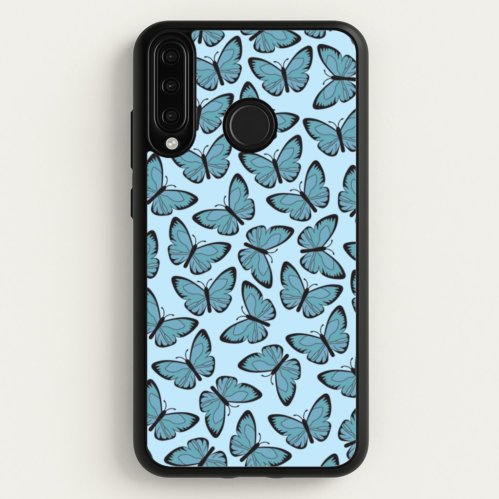 Blue Butterfly - Butterfly Patterns  - Butterfly Patterns Phone Case for Huawei P30 Lite
