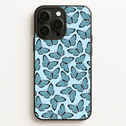 Blue Butterfly - Butterfly Patterns  - Butterfly Patterns Phone Case for iPhone 12 Pro Max