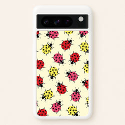 Ladybugs With Flower Spots Pattern  - Patterns Phone Case for Google Pixel 8 Pro