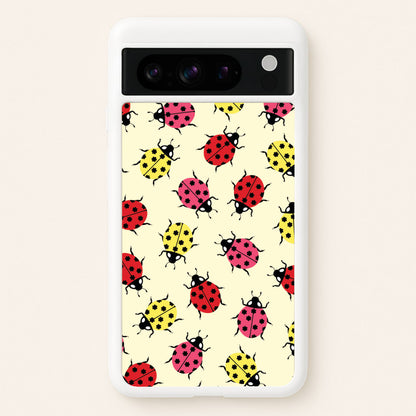 Ladybugs With Flower Spots Pattern  - Patterns Phone Case for Google Pixel 8 Pro