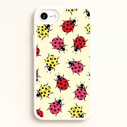 Ladybugs With Flower Spots Pattern  - Patterns Phone Case for iPhone 6 / 7 / 8 / SE