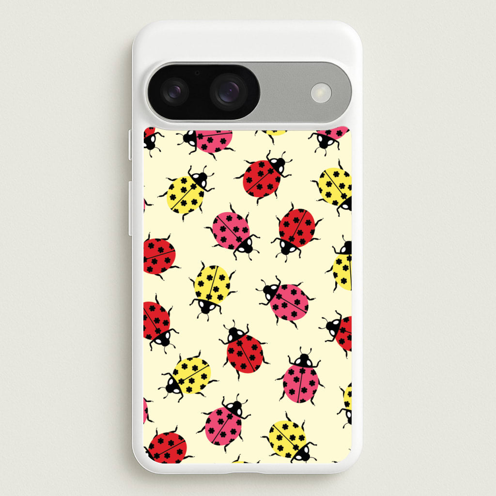 Ladybugs With Flower Spots Pattern  - Patterns Phone Case for Google Pixel 9 / 9 Pro