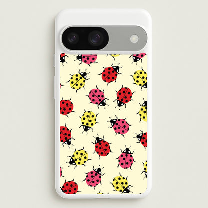 Ladybugs With Flower Spots Pattern  - Patterns Phone Case for Google Pixel 9 / 9 Pro