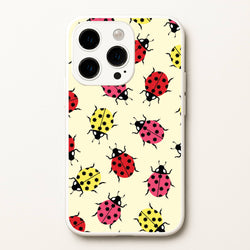 Ladybugs With Flower Spots Pattern  - Patterns Phone Case for iPhone 14 Pro Max